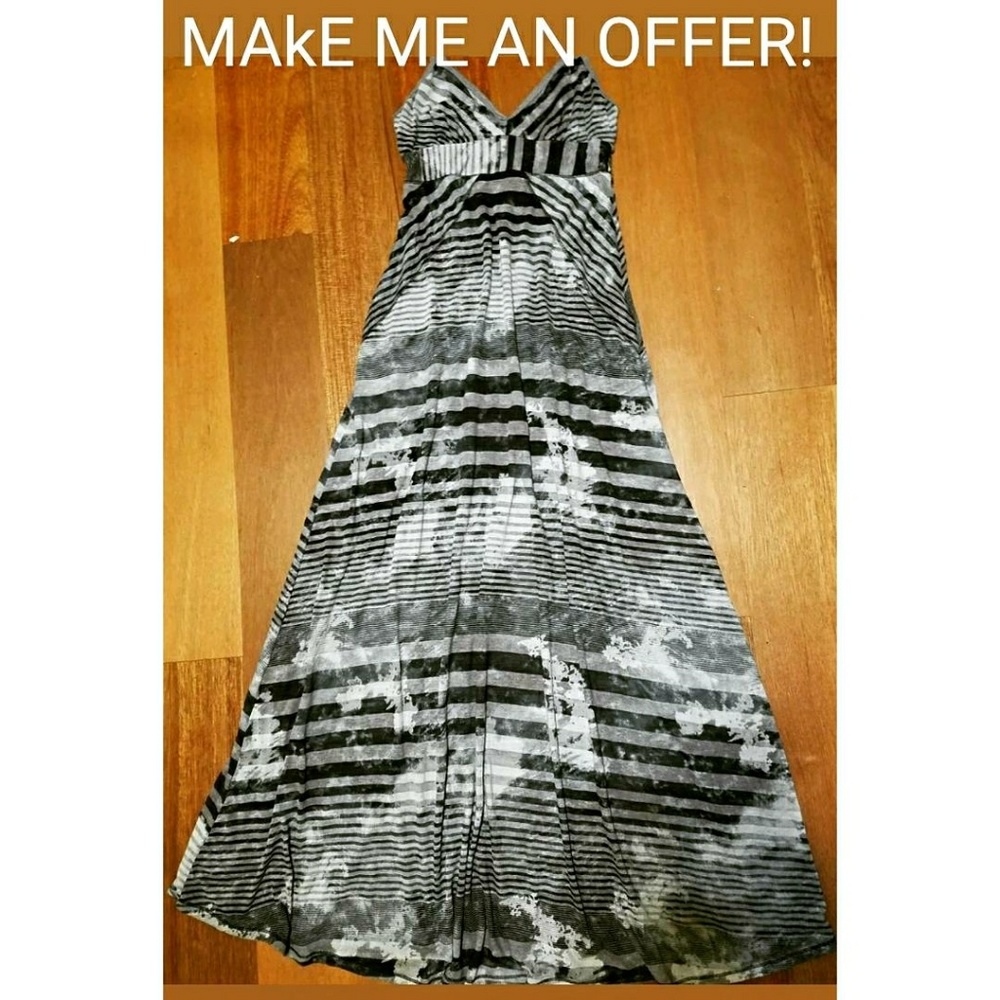 Bebe Sport Small Jersey Knit Body Con Maxi Dress